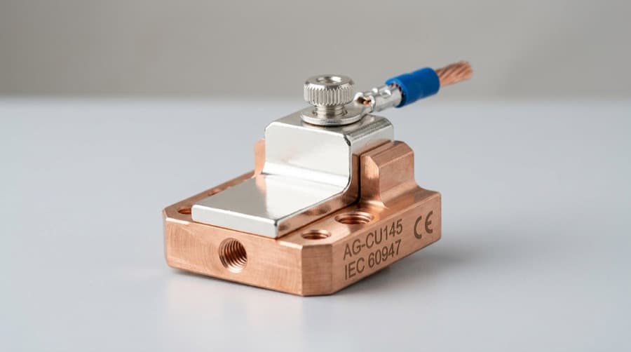 Silver-plated copper electrical contact — high conductivity finish for low contact resistance