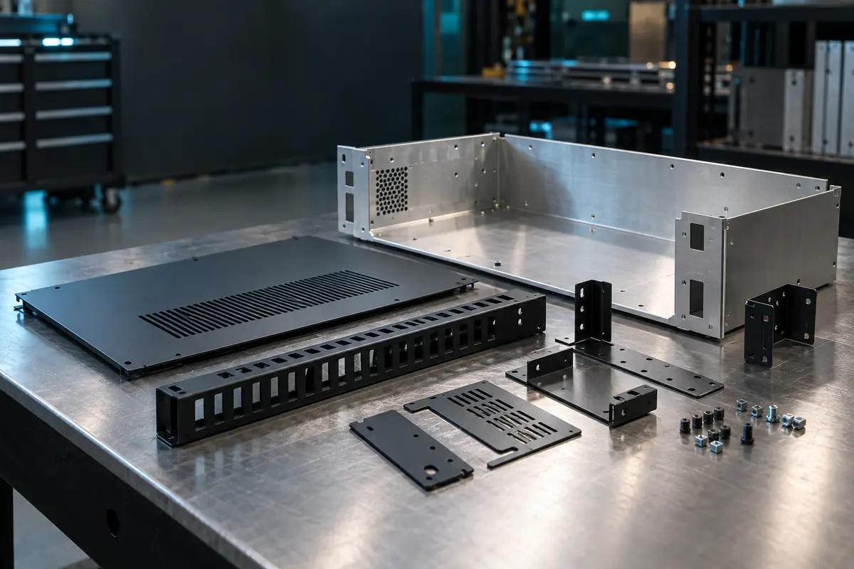 sheet metal panels, trays, and brackets for data center hardware programs
