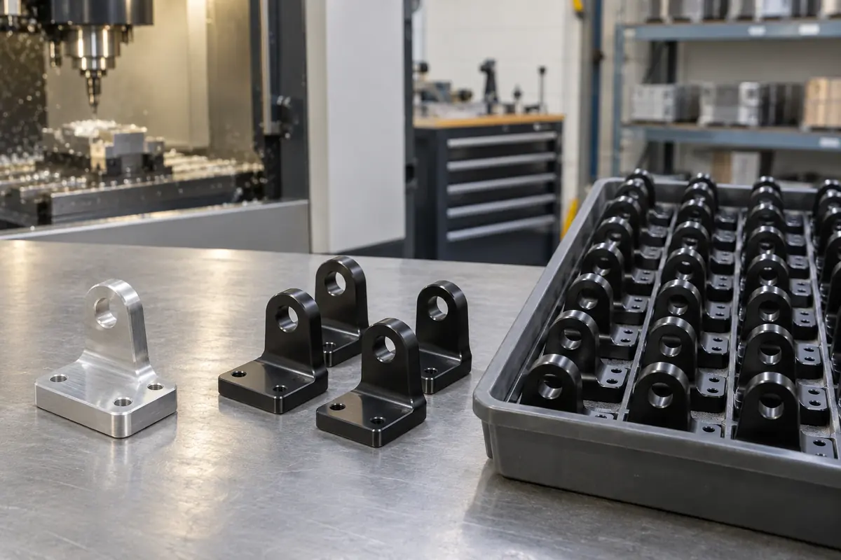 prototype and low-volume production components arranged in labeled-free build groups