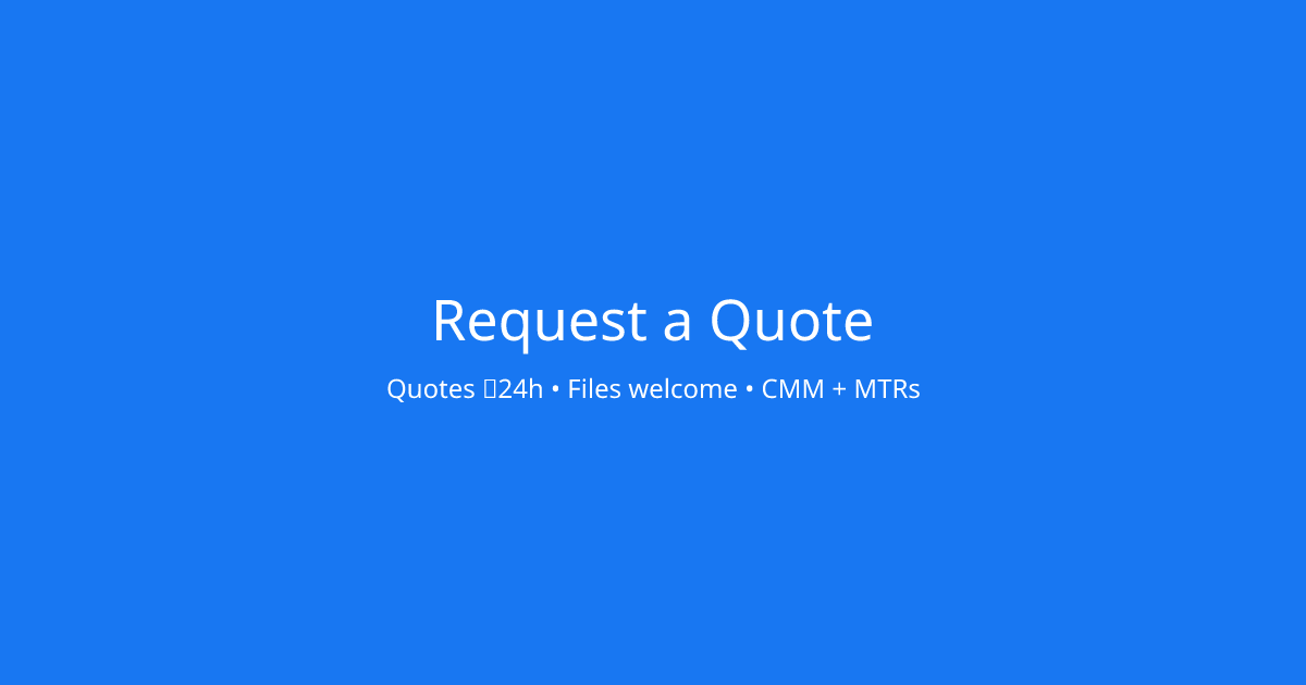 Online CNC Machining & 3D Printing Quote — MakerStage